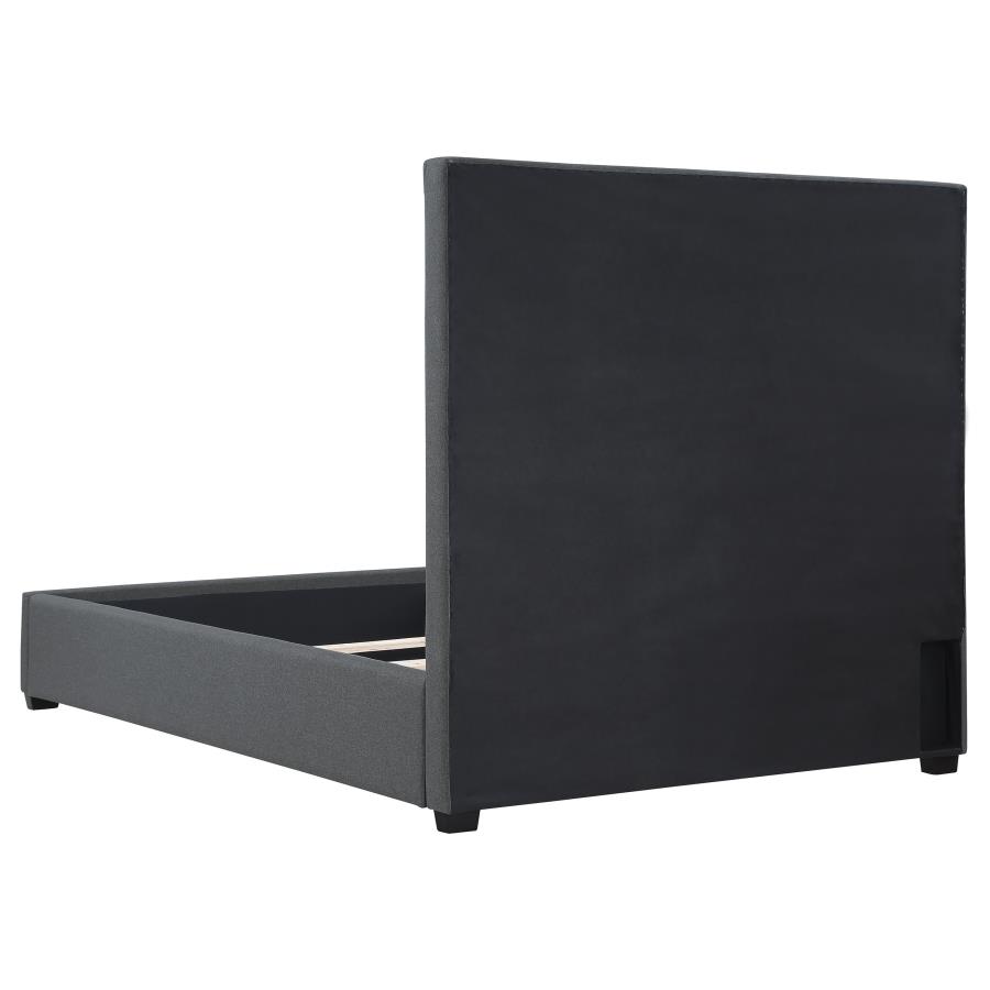 Bowfield Upholstered Eastern King Panel Bed Charcoal view 5