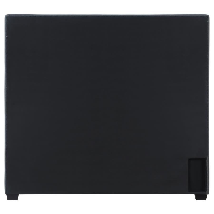 Bowfield Upholstered Eastern King Panel Bed Charcoal view 6