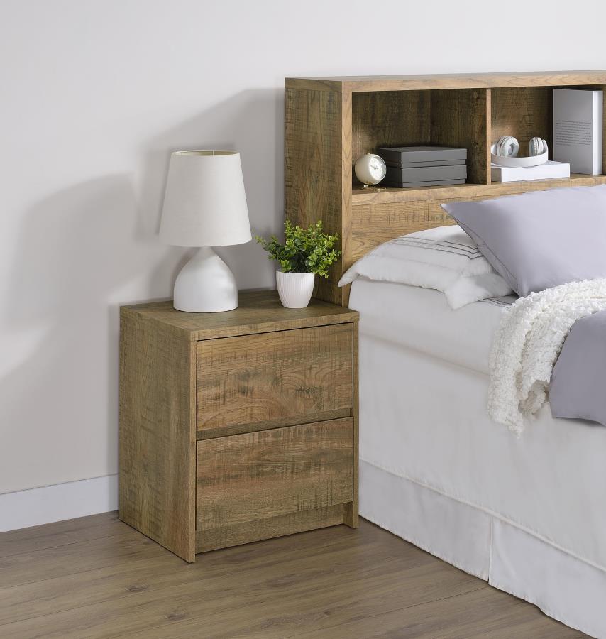 Westpark 2-drawer Nightstand LED Lights and USB Mango view 2