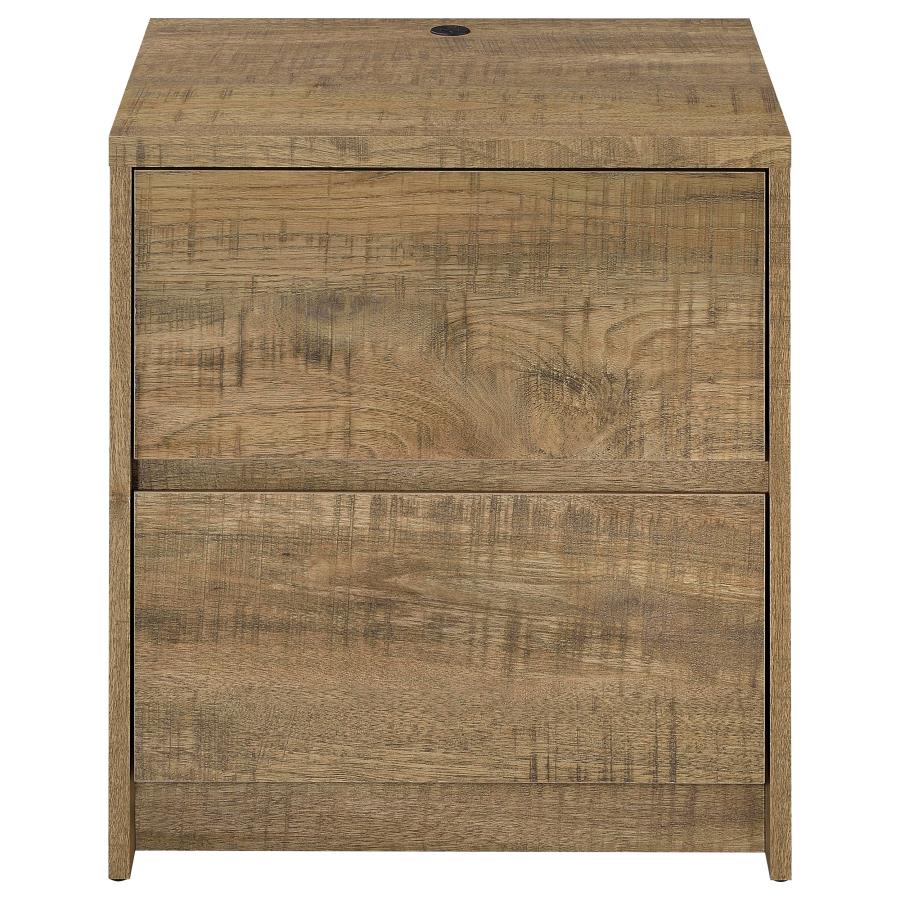 Westpark 2-drawer Nightstand LED Lights and USB Mango view 5