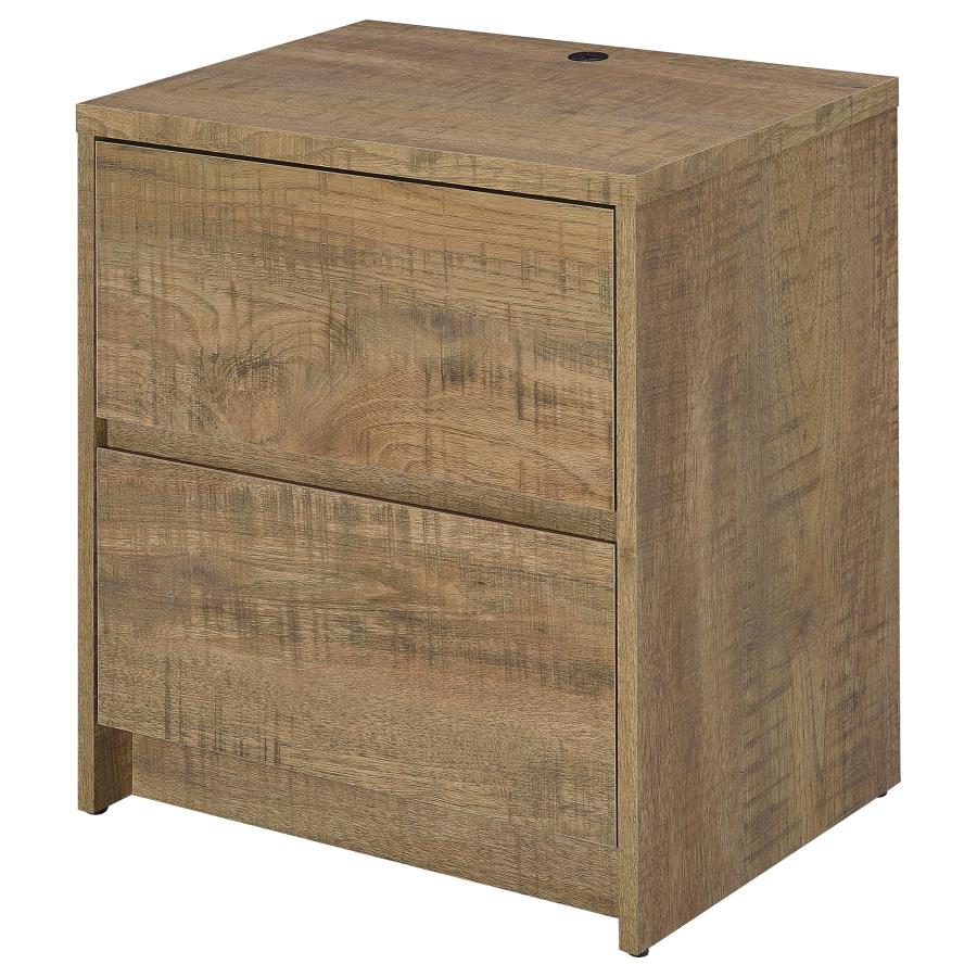 Westpark 2-drawer Nightstand LED Lights and USB Mango view 6