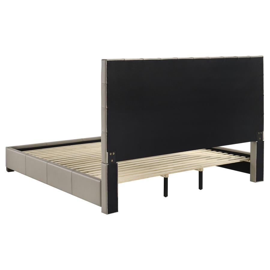 Medley Genuine Leather Eastern King Platform Bed Tan view 5