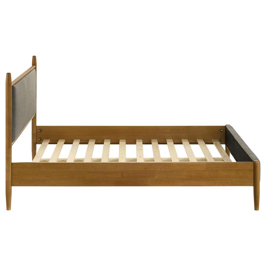 Mason 46-inch Full Panel Platform Bed Grey and Light Brown view 6