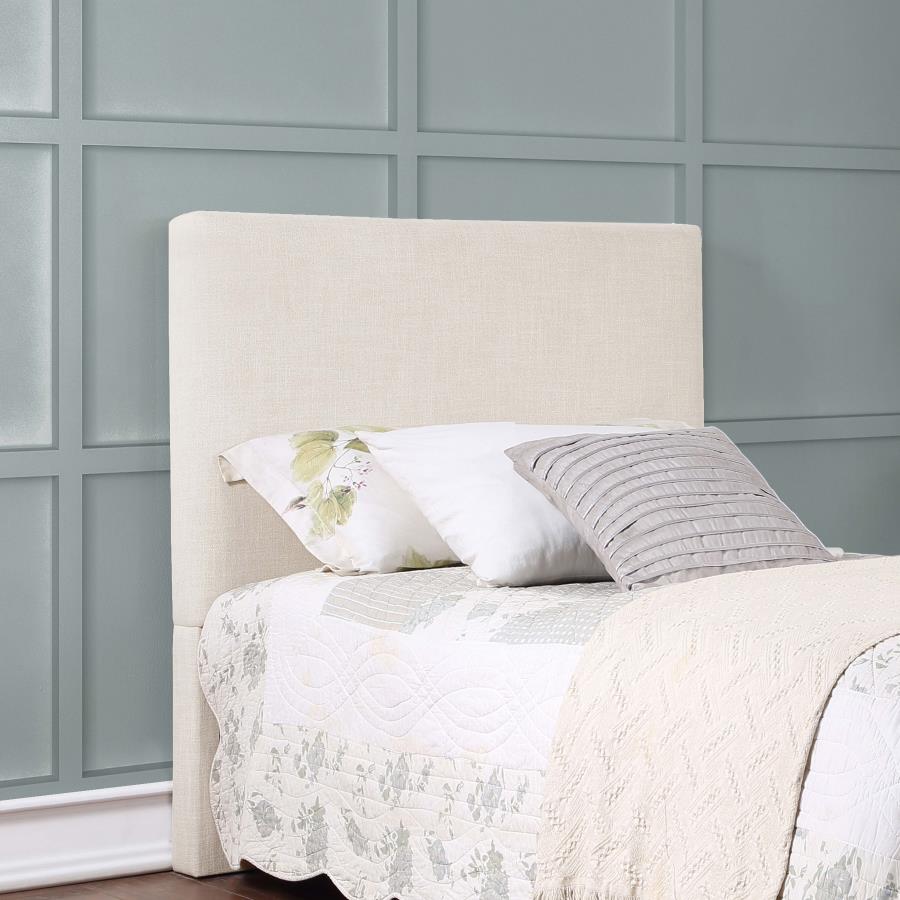 Pirro Upholstered Twin Panel Headboard Sand view 2