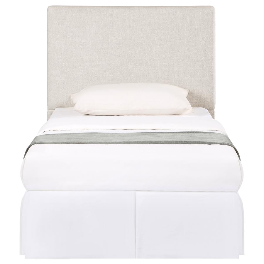 Pirro Upholstered Twin Panel Headboard Sand view 3
