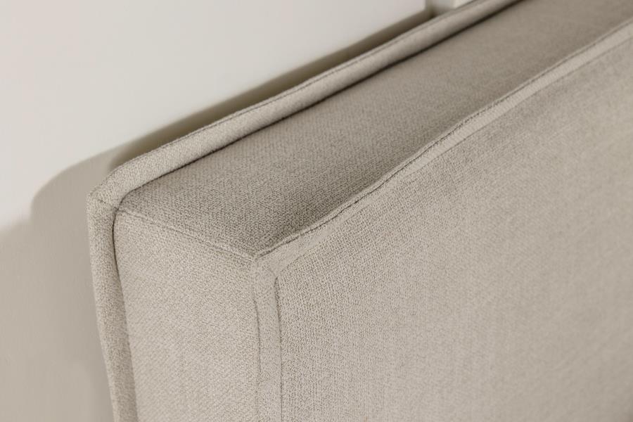 Izzy Upholstered Queen or Full Panel Headboard Sand view 6