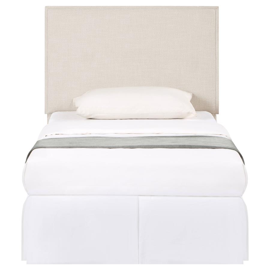Izzy Upholstered Twin Panel Headboard Sand view 3