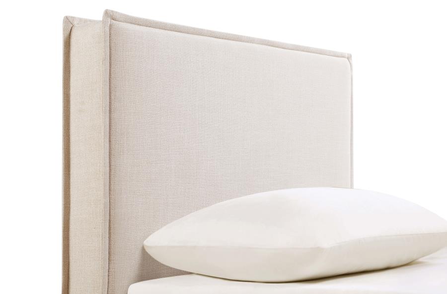 Izzy Upholstered Twin Panel Headboard Sand view 6