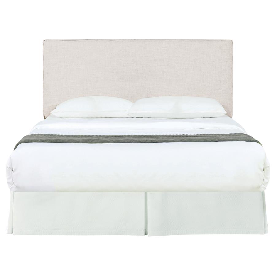 Kosmo Upholstered Queen or Full Panel Headboard Sand view 3