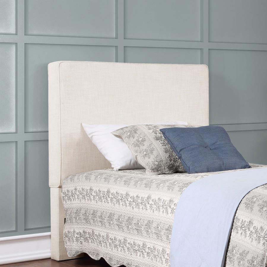 Kosmo Upholstered Twin Panel Headboard Sand view 2