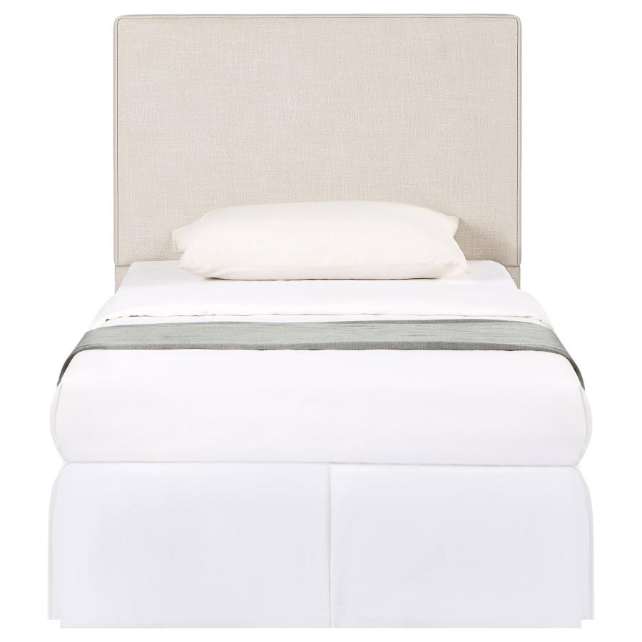 Kosmo Upholstered Twin Panel Headboard Sand view 3