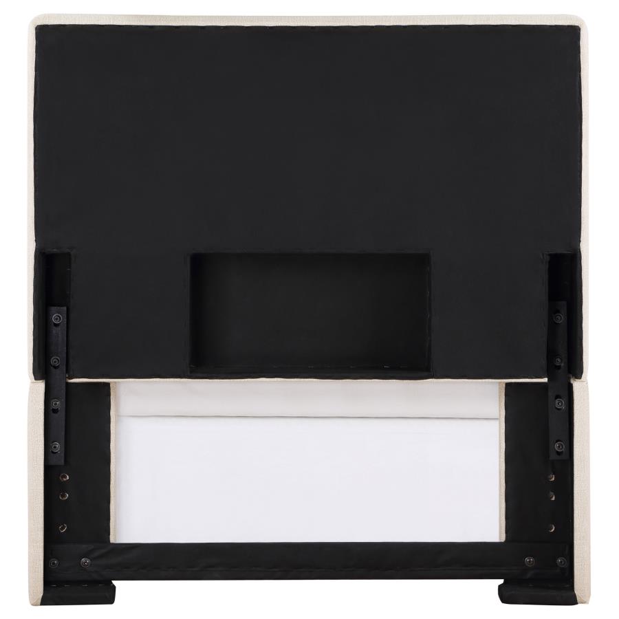 Kosmo Upholstered Twin Panel Headboard Sand view 5