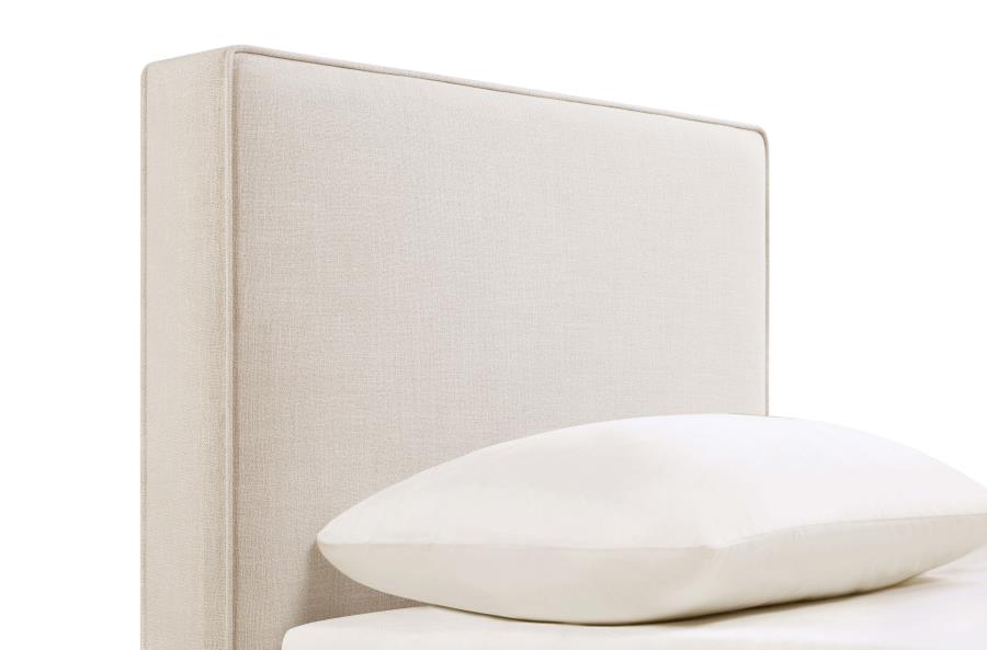 Kosmo Upholstered Twin Panel Headboard Sand view 6