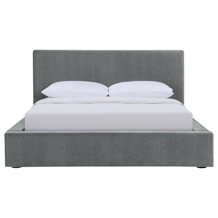 Gregory Upholstered Eastern King Panel Bed Graphite view 4