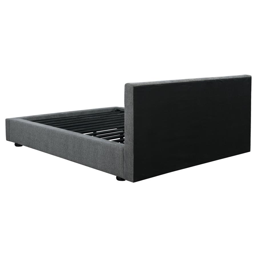 Gregory Upholstered Eastern King Panel Bed Graphite view 5