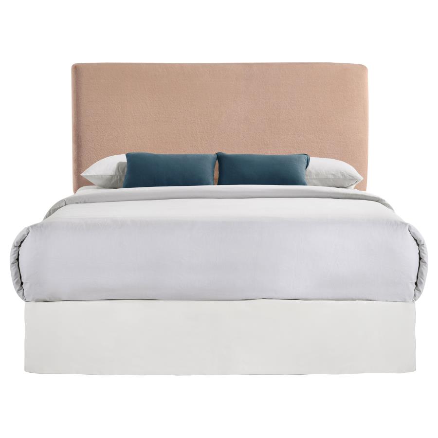 Gigi Upholstered Queen or Full Panel Headboard Blush view 4