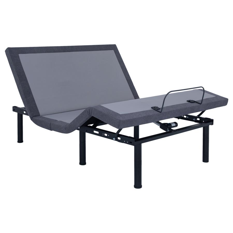 Clara Twin Extra Long Adjustable Bed Base Grey and Black view 4