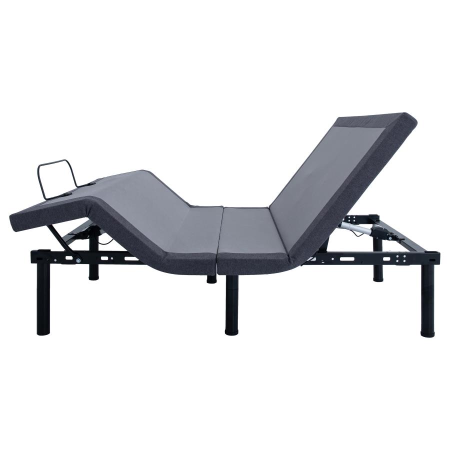 Clara Twin Extra Long Adjustable Bed Base Grey and Black view 7