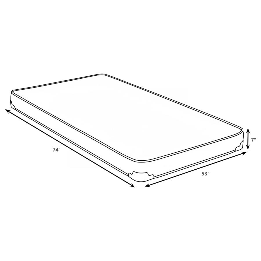 Drover 7-inch Full Foam Mattress with Built-in Bunkie Board view 2
