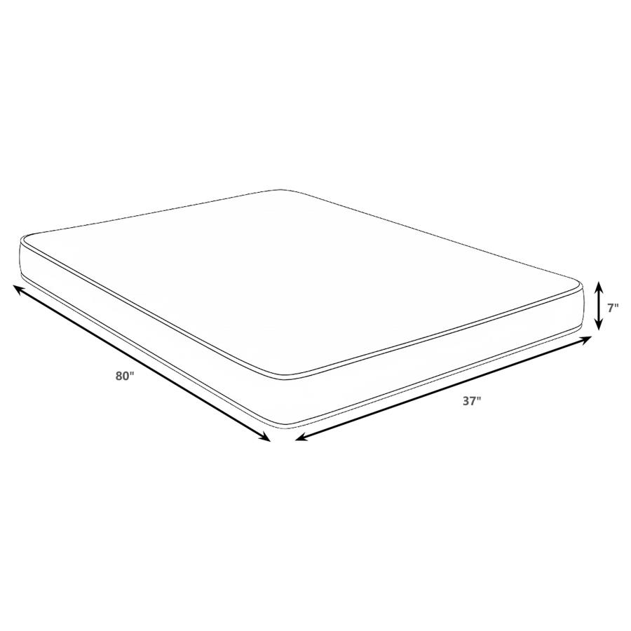 Kenyon 7-inch Twin XL Bamboo Cover Firm Foam Mattress view 4