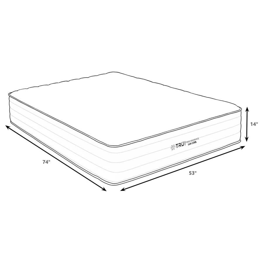 Montlake 14-inch Full Cool Firm Memory Foam Hybrid Mattress view 4