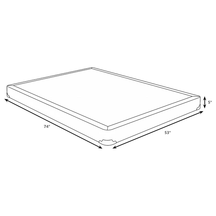 Mercer 5-inch Full Low Profile Box Spring Foundation view 4