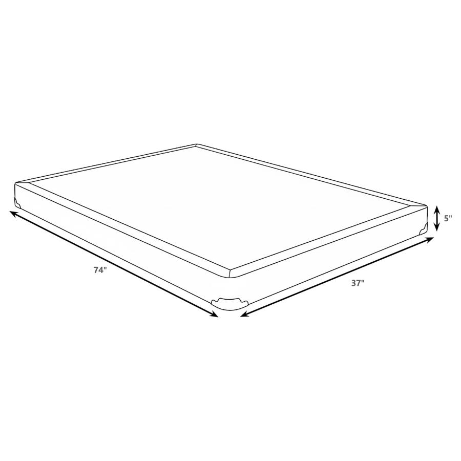 Mercer 5-inch Twin Low Profile Box Spring Foundation view 3