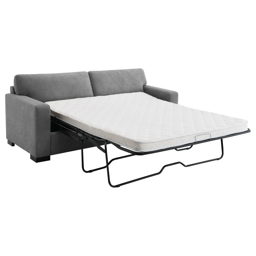 Simpson Upholstered Sofa Sleeper with Queen Mattress Grey view 4