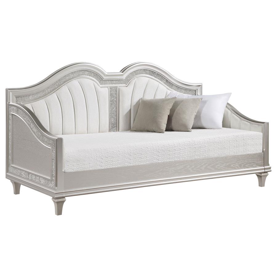 Evangeline Upholstered Twin Daybed Silver Oak view 3