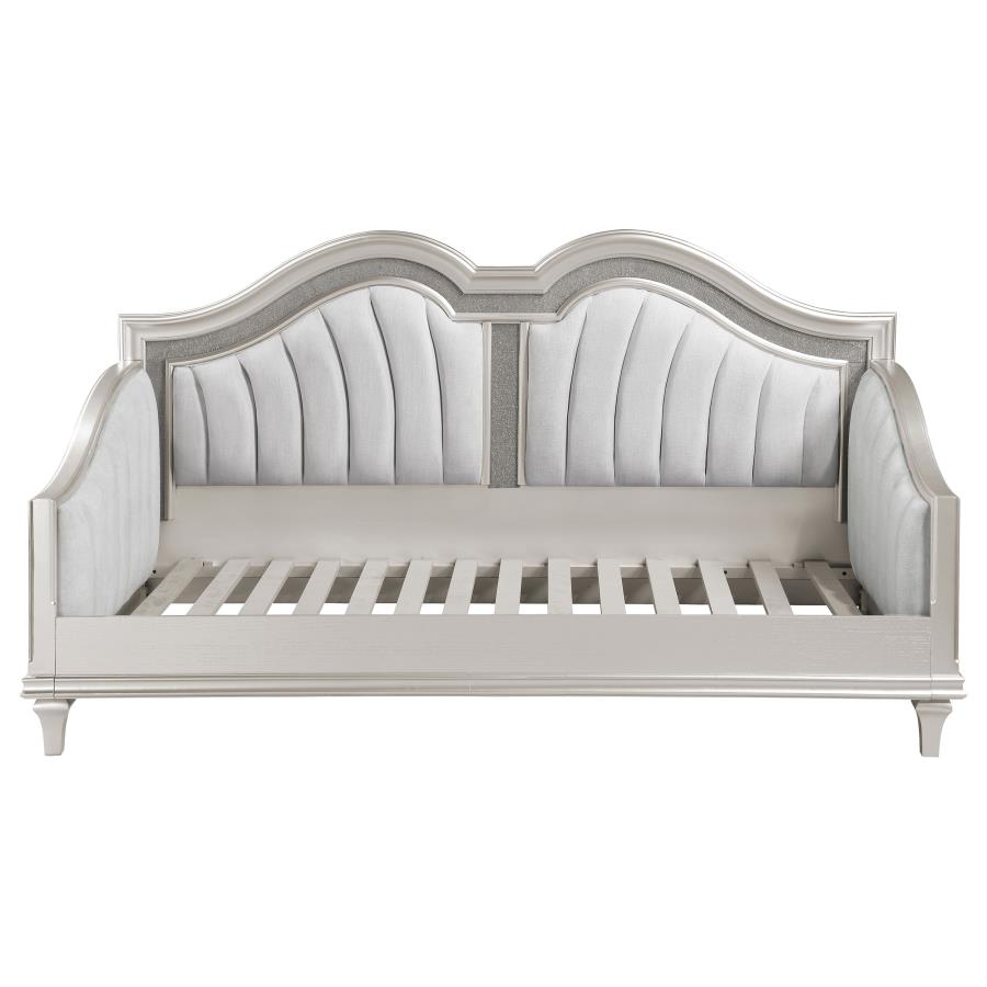 Evangeline Upholstered Twin Daybed Silver Oak view 4