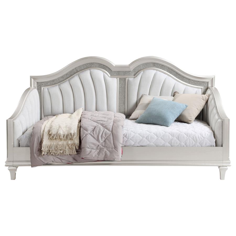 Evangeline Upholstered Twin Daybed Silver Oak view 4
