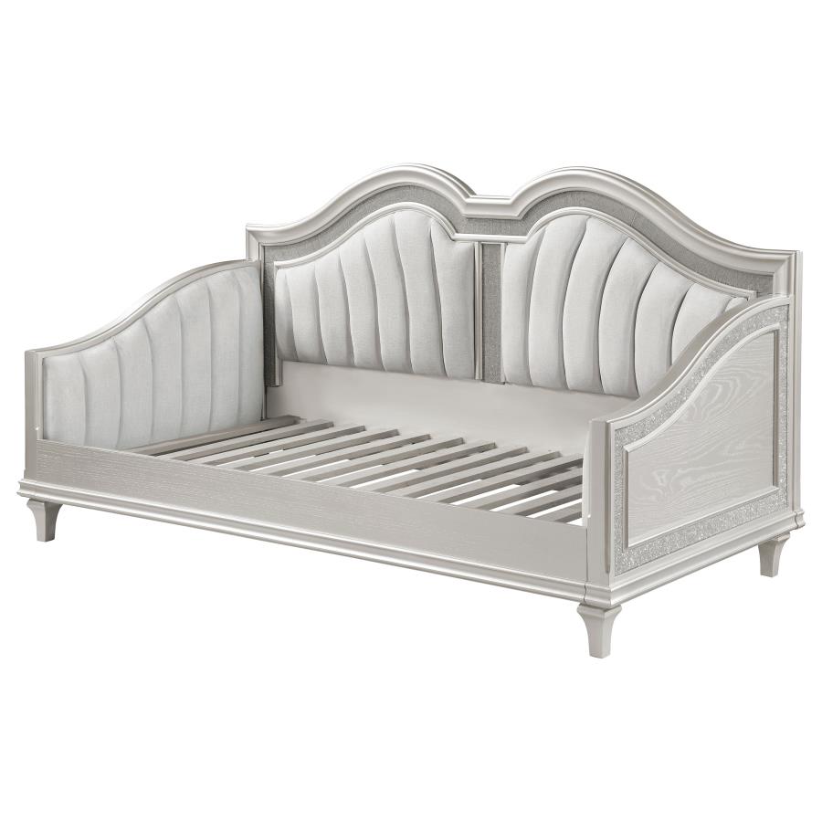 Evangeline Upholstered Twin Daybed Silver Oak view 5