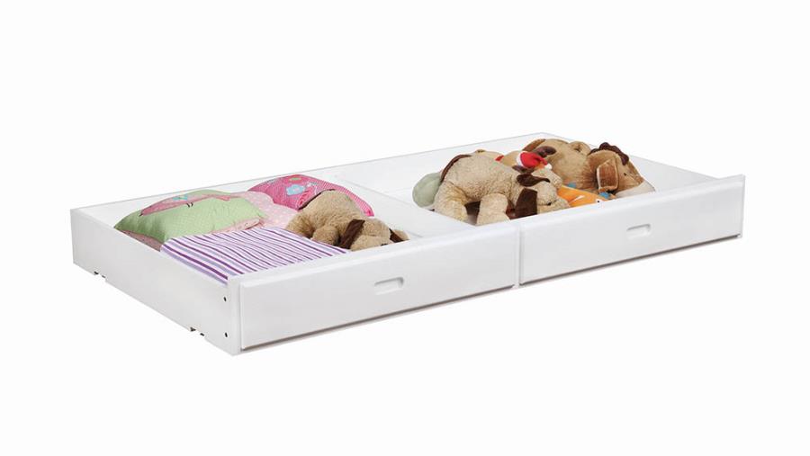 Chapman Wood Storage Trundle White view 3