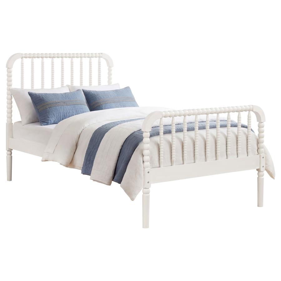 Jones Wood Twin Open Frame Bed White view 3