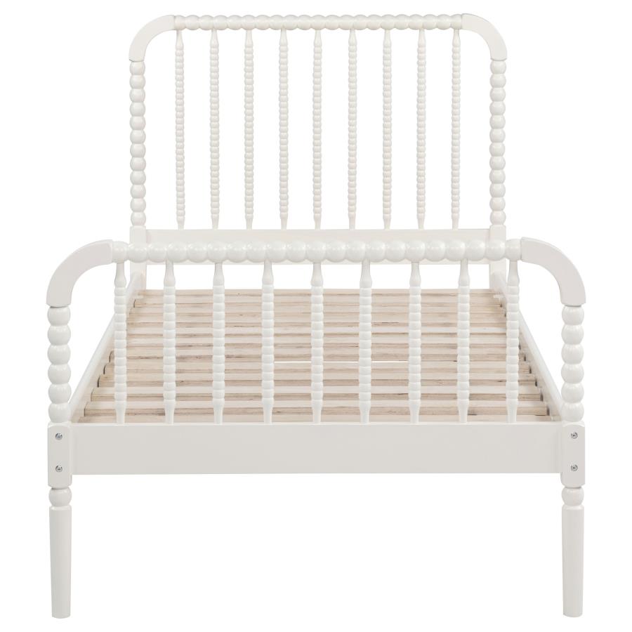 Jones Wood Twin Open Frame Bed White view 4
