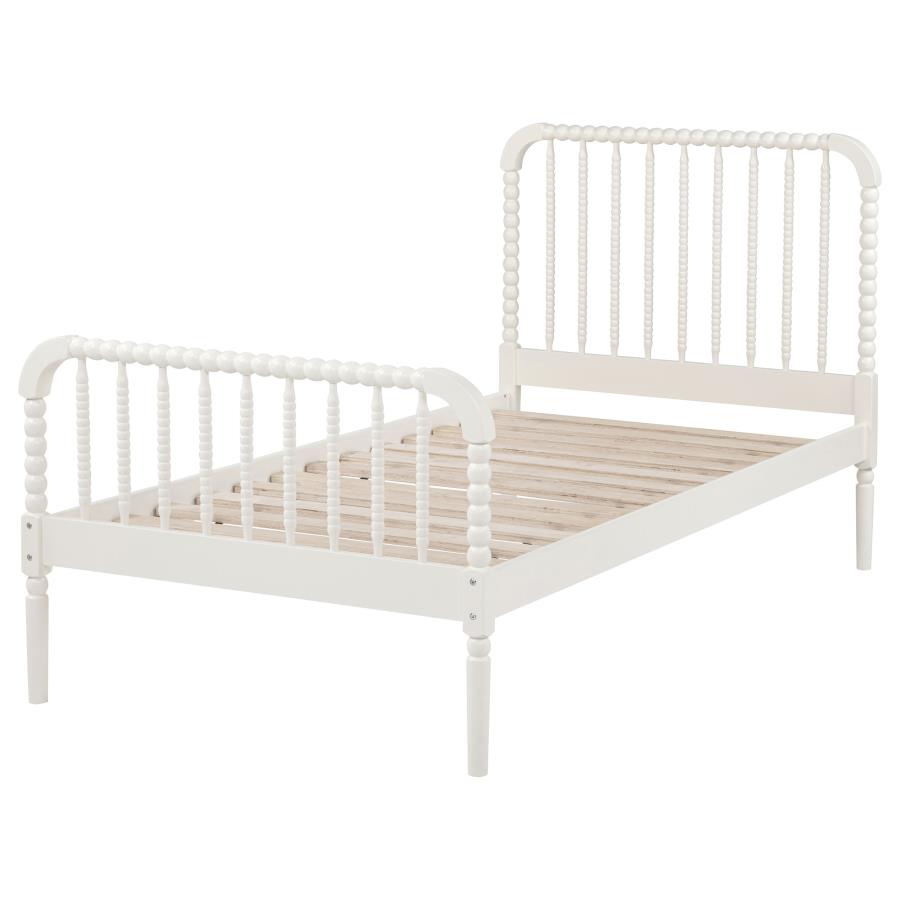 Jones Wood Twin Open Frame Bed White view 5