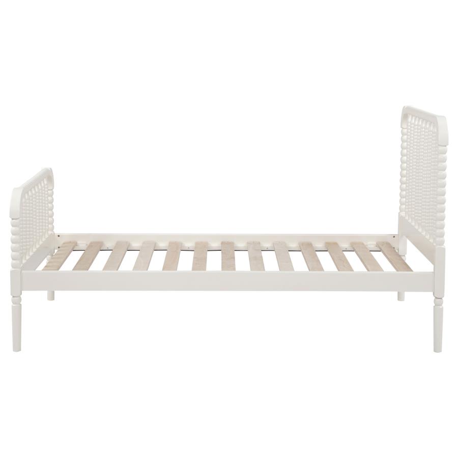Jones Wood Twin Open Frame Bed White view 6