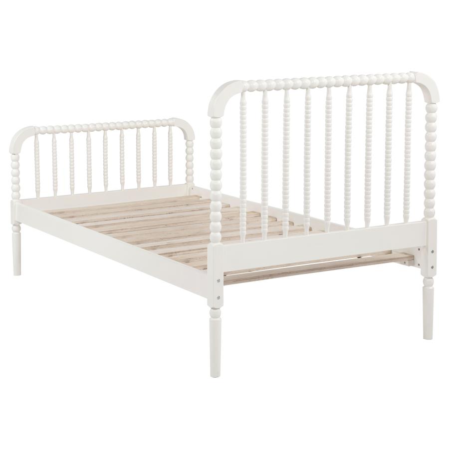 Jones Wood Twin Open Frame Bed White view 7