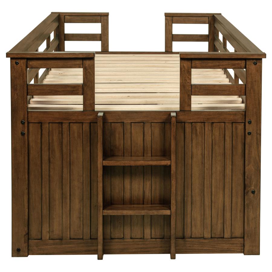 Carlsbad Wood Twin Captains Bed With Trundle Medium Brown view 7