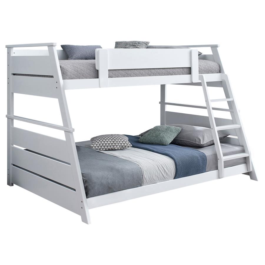 Holden Wood Veneer Twin Over Full Bunk Bed White view 5