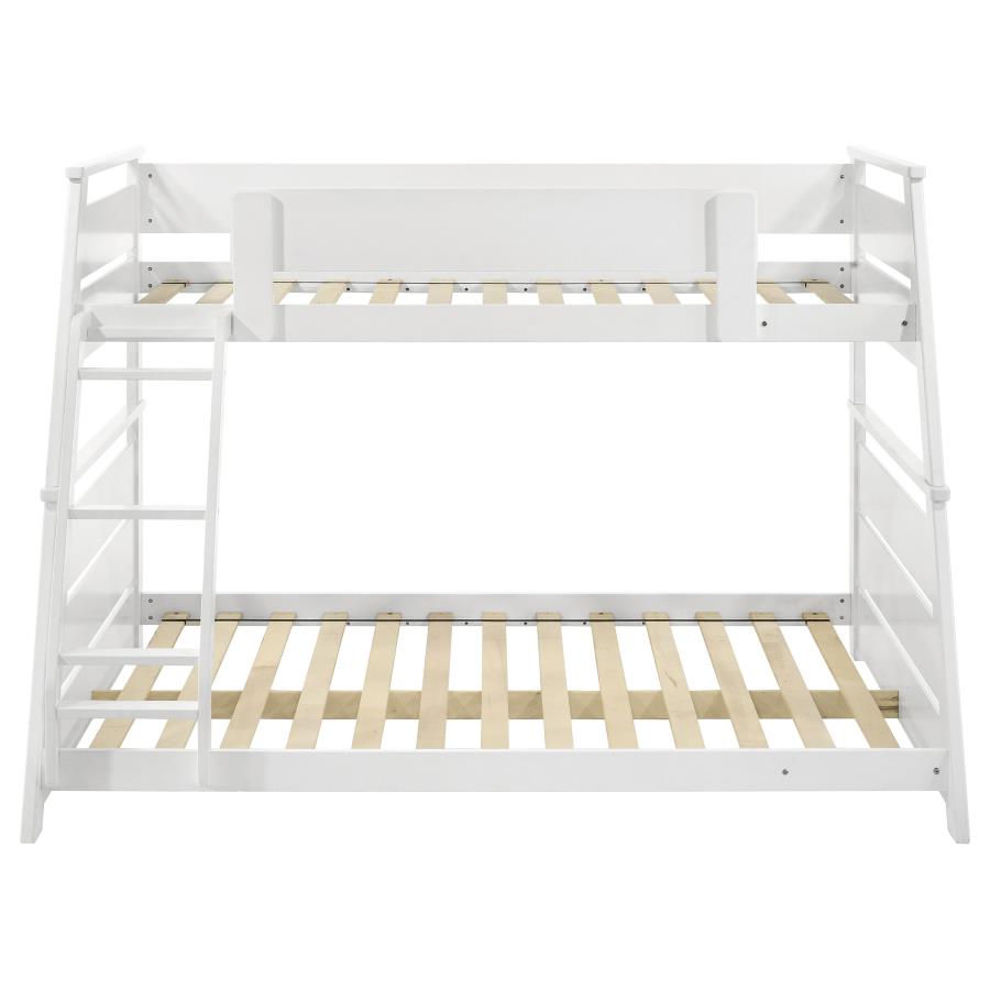Holden Wood Veneer Twin Over Full Bunk Bed White view 6