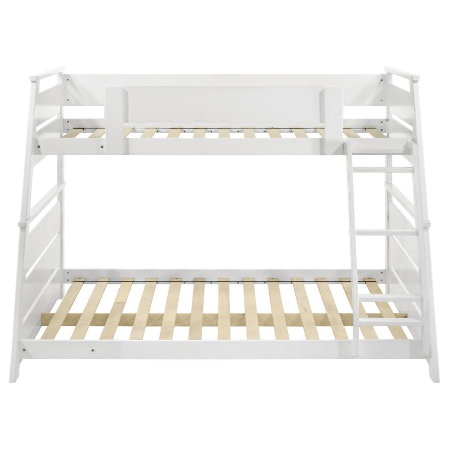 Holden Wood Veneer Twin Over Full Bunk Bed White view 7