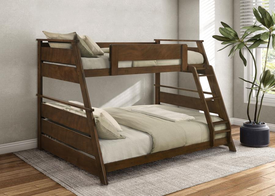 Holden Wood Veneer Twin Over Full Bunk Bed Walnut view 2