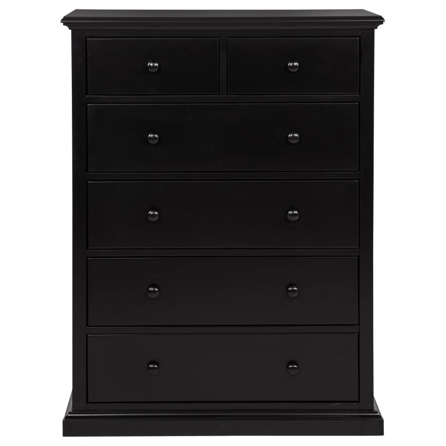 Sumerlin 6-drawer Bedroom Chest of Drawers Black view 4