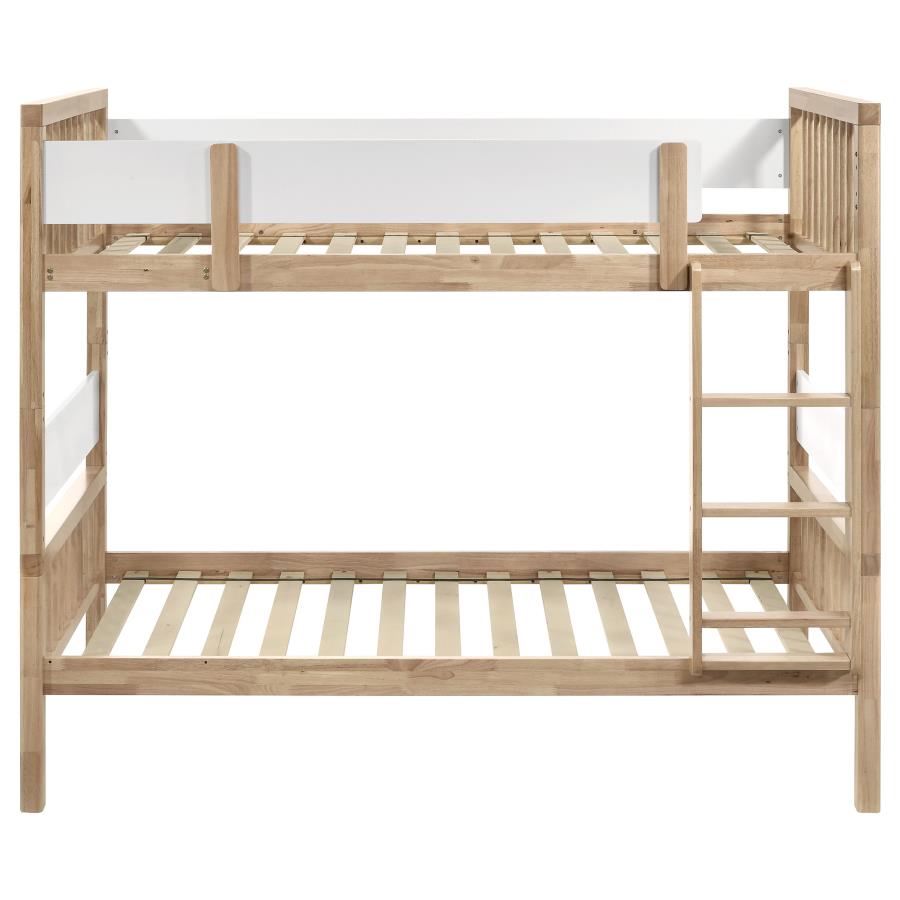 Dakota Wood Twin Over Twin Bunk Bed Natural view 4