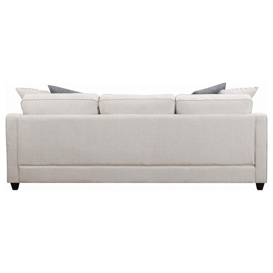 Mcloughlin Upholstered Sloped Arm Sectional Sofa Platinum view 5