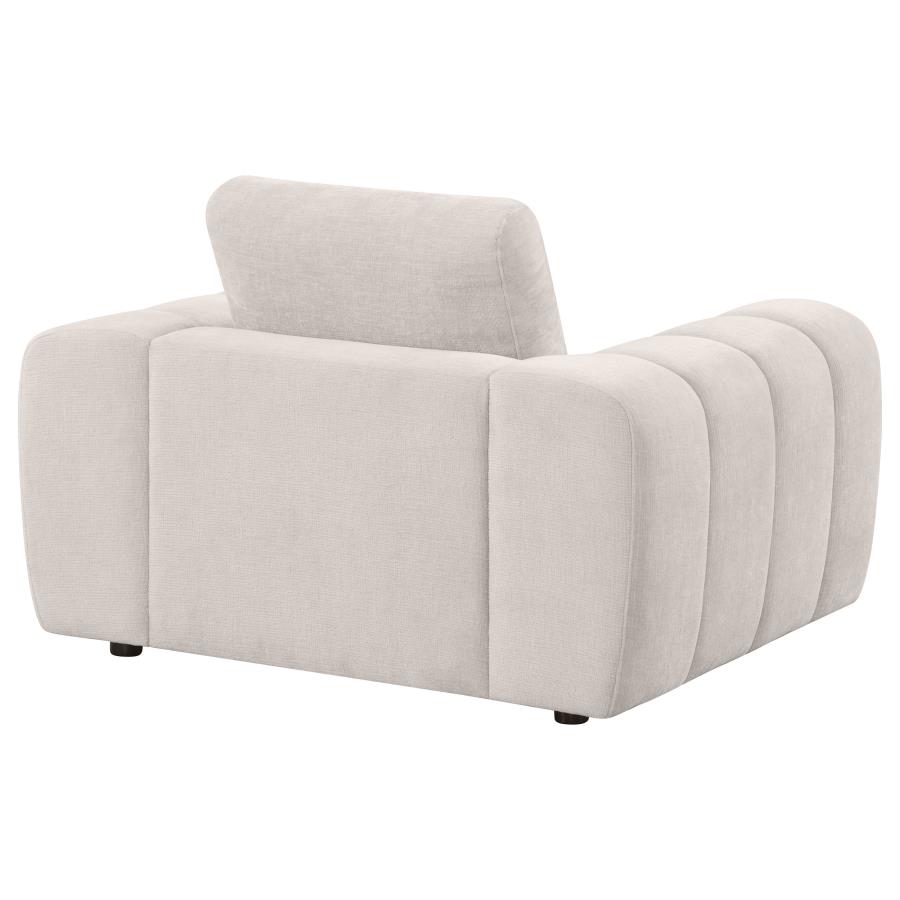 Burnett Chenille Upholstered Accent Chair Ivory view 7