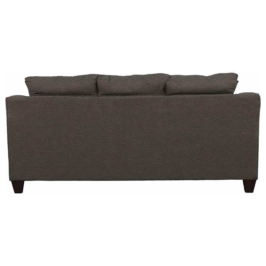 Salizar Upholstered Flared Arm Sofa Charcoal Grey view 6