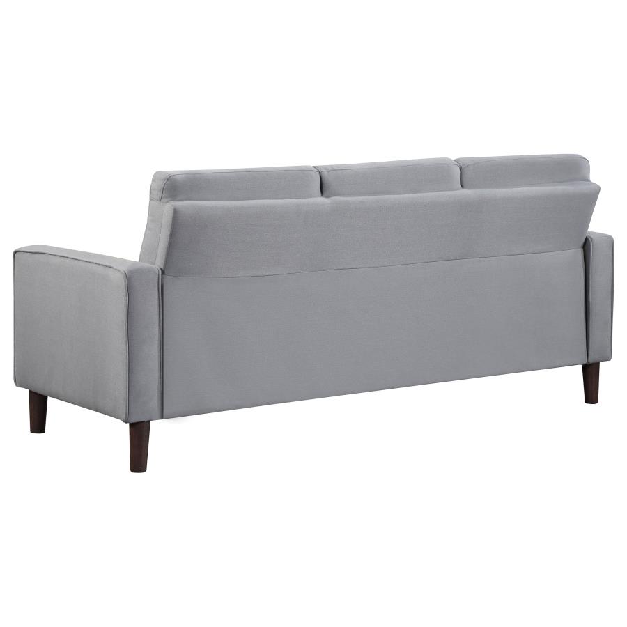 Bowen 2-piece Upholstered Track Arm Tufted Sofa Set Grey view 5