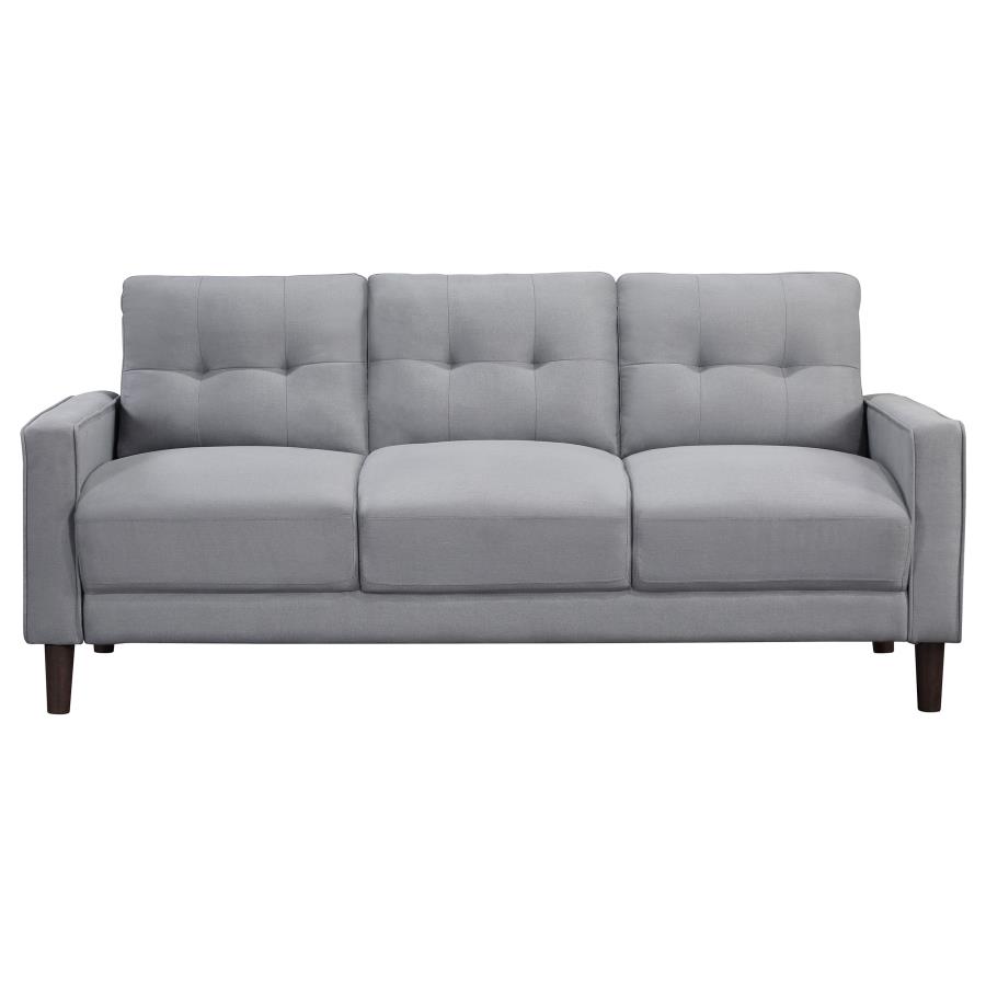 Bowen 3-piece Upholstered Track Arm Tufted Sofa Set Grey view 4